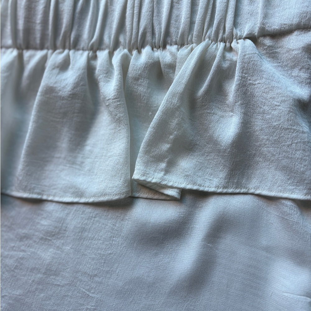 Express White Off-Shoulder Ruffle Blouse - Picture 7 of 9